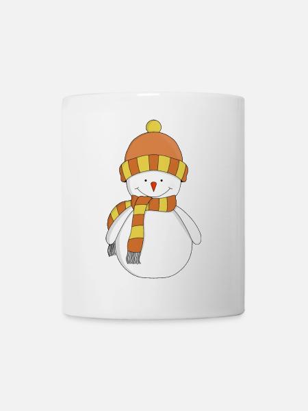 Frostiger Winterschneemann - Tasse - Weiß