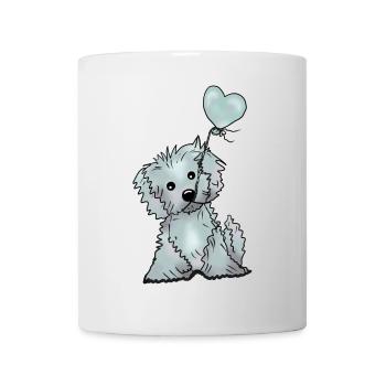 Hund und Luftballon - Tasse - Weiß - Vorne