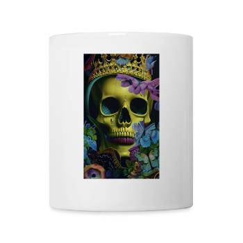 Beautiful fantasy Skull - Mug - white - Front