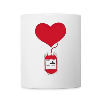 Donner du sang est un acte d’amour - Mug blanc - blanc - Devant