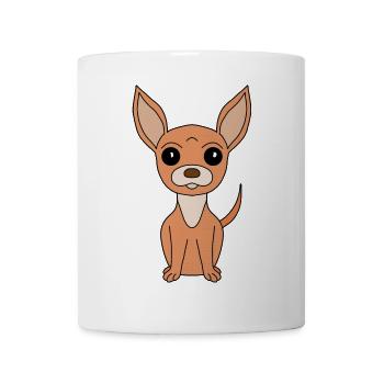 Hund Cartoon Amazing Fawn Chihuahua - Tasse - Weiß - Vorne