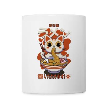 Maneki neko ramen retro - Tasse - Weiß - Vorne