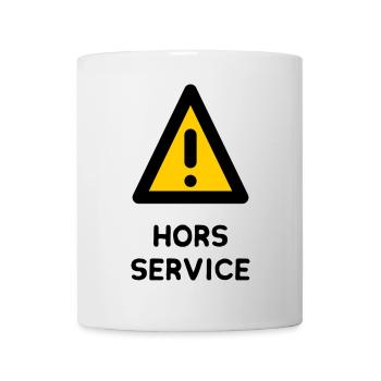 HORS SERVICE. PANNEAU. DANGER. HUMOUR. DRÔLE - Mug blanc - blanc - Devant
