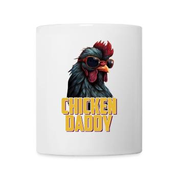 Poulet Papa Poulets Fête des pères Volaille Éleveur Coq - Mug blanc - blanc - Devant