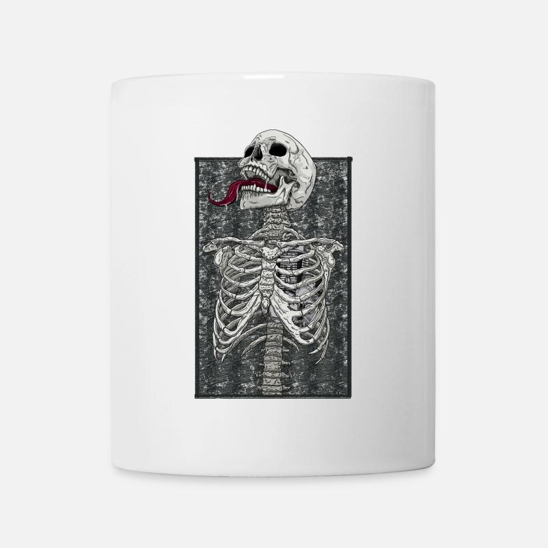 Cœur moteur squelette - Mug blanc - blanc