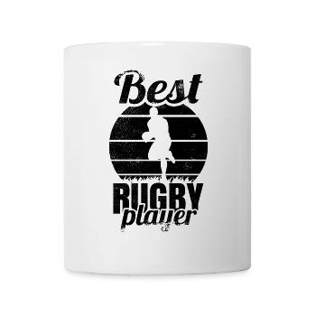 Funny rugby player - Mug - white - Front