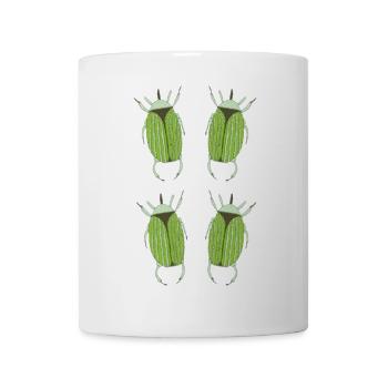 insecte vert - Mug blanc - blanc - Devant
