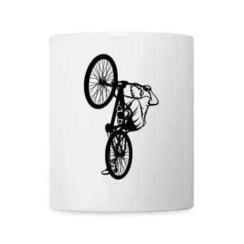 BMX Fahrer Skizze - Tasse - Weiß - Vorne