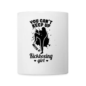 Female kickboxer - Mug - white - Front