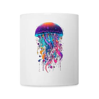 Qualle - Tasse - Weiß - Vorne