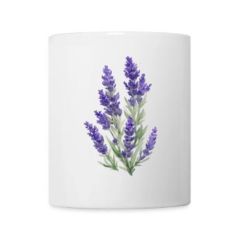Lavendel - Tasse - Weiß - Vorne