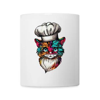 Cooking Cat with Rainbow, Creative - Mug - white - Front