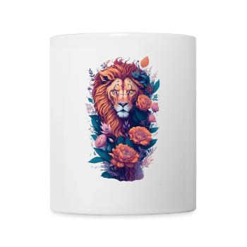 Löwe - Tasse - Weiß - Vorne