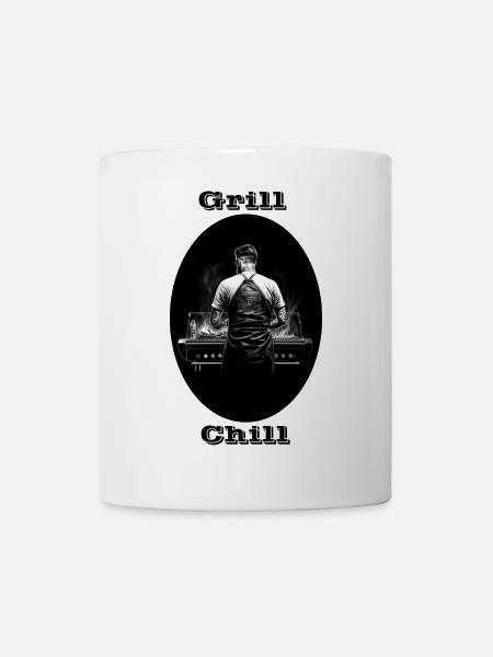 Grill Chill - Tasse - Weiß