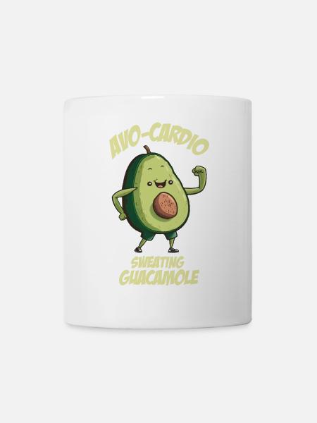 Sweating Guacamole Avocado - Tasse - Weiß