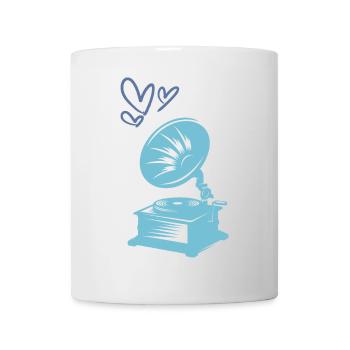 Musik Grammophon Retro - Tasse - Weiß - Vorne