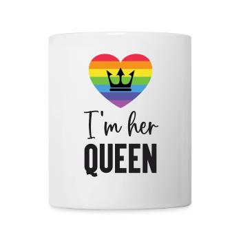 Mois de la fierté LGBT - Je suis sa reine - Mug blanc - blanc - Devant