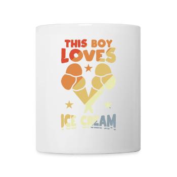 Ce garçon adore la crème glacée - Mug blanc - blanc - Devant