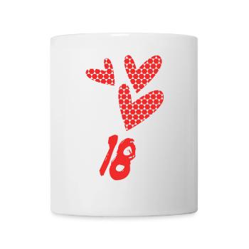 18. 18 YEARS OLD. 18th ANNIVERSARY. BIRTHDAY 18 YEARS. - Mug - white - Front