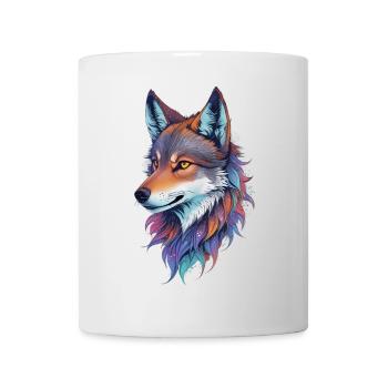 Wolf - Tasse - Weiß - Vorne