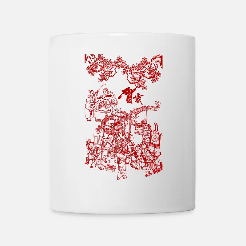 Folklore Chinese Graphic - Mug - white