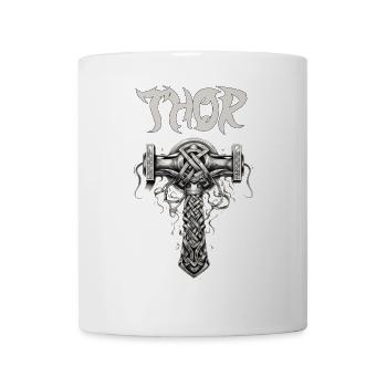 Thors Hammer Knotenmuster nordische Mythologie  - Tasse - Weiß - Vorne