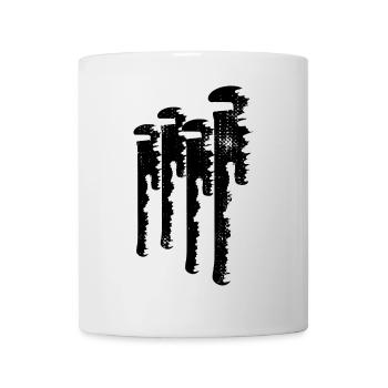Croquis de clé à pipe - Mug blanc - blanc - Devant