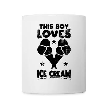 Garçon de crème glacée - Mug blanc - blanc - Devant