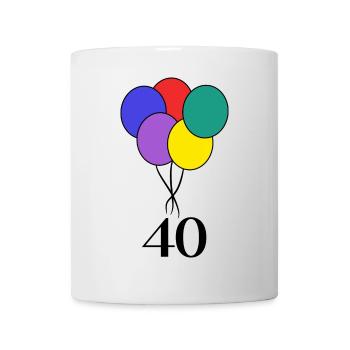 ANNIVERSARY. HAPPY BIRTHDAY. HAPPY BIRTHDAY. - Mug - white - Front