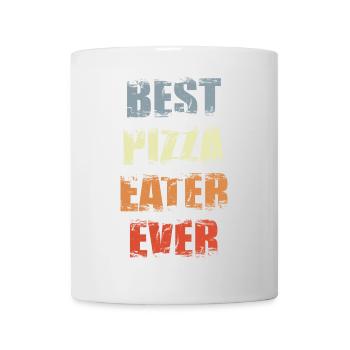 Lustiger Pizza Esser - Tasse - Weiß - Vorne