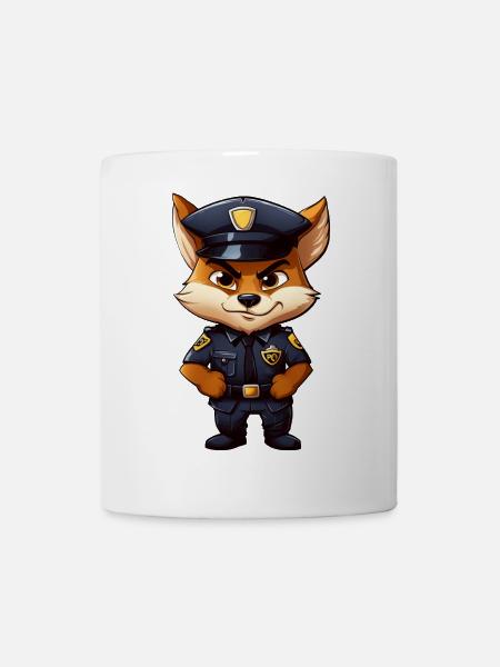Police Fox - Mug - white