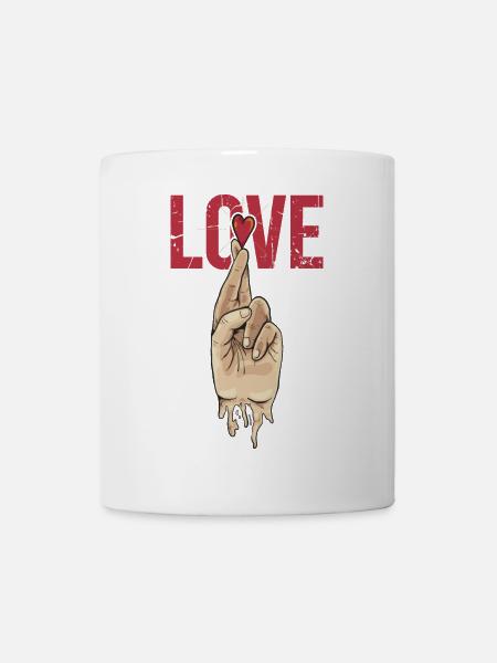 Zeichen der Liebe - Tasse - Weiß