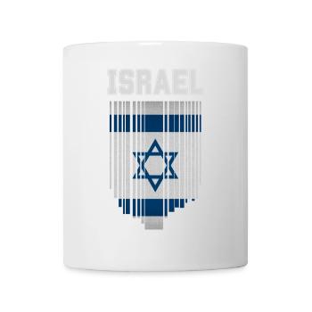 Flagge Israels, israelischer Stolz - Tasse - Weiß - Vorne