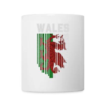 Flag of Wales, Welsh pride - Mug - white - Front