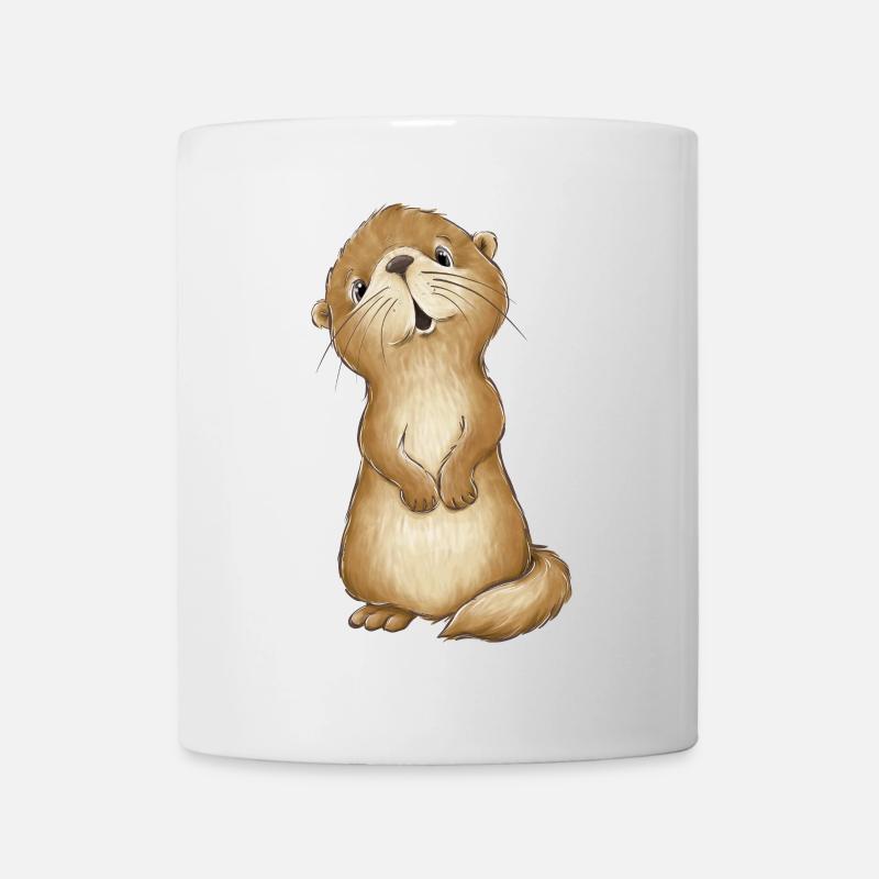 Süsser Otter - Tasse - Weiß