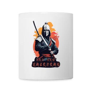 Samouraï, voie du guerrier - Mug blanc - blanc - Devant