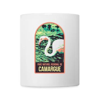 Flamand Rose Camargue : Nature Enchantée - Mug blanc - blanc - Devant