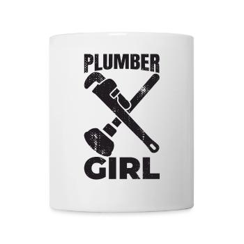 Fille plombier - Mug blanc - blanc - Devant
