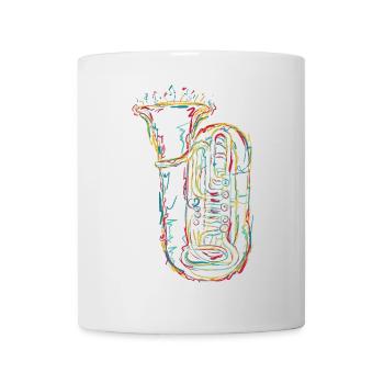 Tuba Sketch - Mug - white - Front