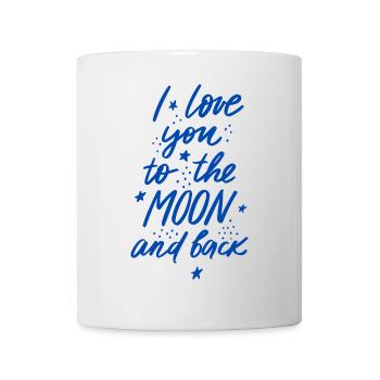 Je t’aime jusqu’à la lune et retour - Mug blanc - blanc - Devant
