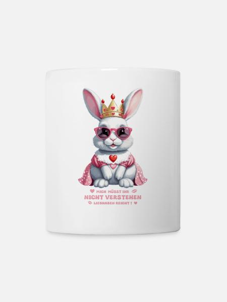 Süße Hasen Königin - Tasse - Weiß