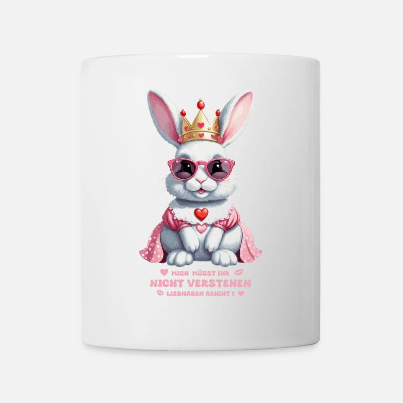 Süße Hasen Königin - Tasse - Weiß