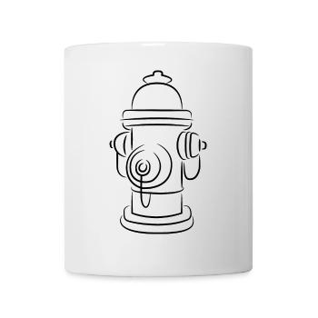 Sketch fire hydrant - Mug - white - Front