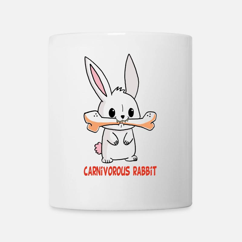 Lapin blanc carnivore - Mug blanc - blanc