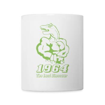 Geburtsjahr1964 Dinosaur einfarbig - Tasse - Weiß - Vorne