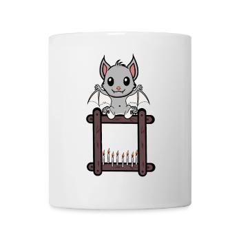 Halloween Bat Witching Hour Horreur - Mug blanc - blanc - Devant