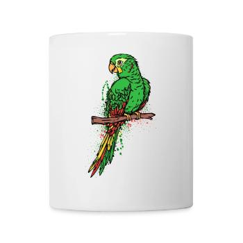 Animal, Zoo, Bird, Parrot, Bird Lover, Pet - Mug - white - Front