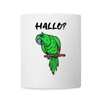 Vogel Zootiere Tierliebhaber Papagei Spruch - Tasse - Weiß - Vorne