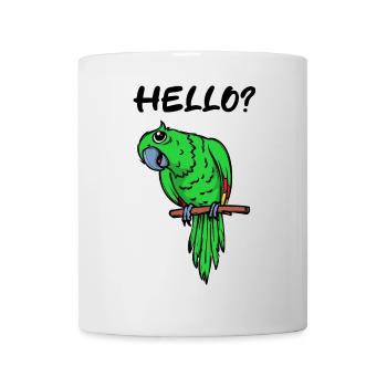 Papagei Spruch Vogel Zootiere Vogelliebhaber - Tasse - Weiß - Vorne
