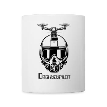 Drohnen-Pilot Kamera im Flug - Tasse - Weiß - Vorne